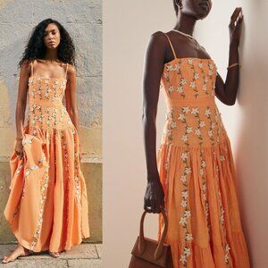 Agua by Agua Bendita Lima Floral Linen Maxi Dress Size S NWT – Lux Resort